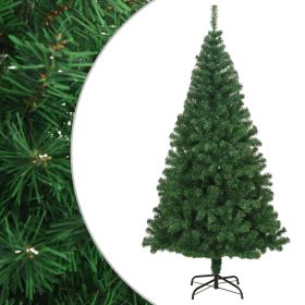 Artificial Christmas Tree with Thick Branches Green 6 ft PVC