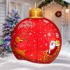 Christmas Ball 2Pcs Outdoor Decorations Extra Large PVC Balls With Joy Tree Hohoho Patterns