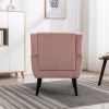 Modern Soft Velvet Material Ergonomics Accent Chair Living Room Chair Bedroom Chair Home Chair With Black Legs For Indoor Home