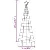 Christmas Tree Light with Spikes 220 LEDs Colorful 70.9"