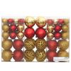 Christmas Baubles 100 pcs Gold and Wine Red 1.2" / 1.6" / 2.4"