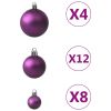 100 Piece Christmas Ball Set Purple