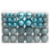 Christmas Baubles 100 pcs Turquoise 1.2" / 1.6" / 2.4"