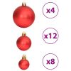 Christmas Baubles 100 pcs Gold and Wine Red 1.2" / 1.6" / 2.4"