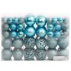 Christmas Baubles 100 pcs Turquoise 1.2" / 1.6" / 2.4"