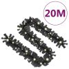 Christmas Garland with LED Lights 66 ft Black