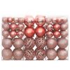 Christmas Baubles 100 pcs Pink and Rose 1.2" / 1.6" / 2.4"