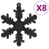 111 Piece Christmas Bauble Set Black Polystyrene