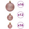 Christmas Baubles 100 pcs Pink and Rose 1.2" / 1.6" / 2.4"