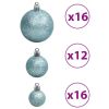 Christmas Baubles 100 pcs Turquoise 1.2" / 1.6" / 2.4"