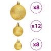 Christmas Baubles 100 pcs Gold and Wine Red 1.2" / 1.6" / 2.4"