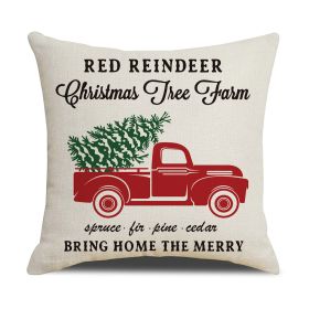 Home Christmas Series Sofa Cushion Seat Cover (Option: XM606 Style-45 X45cm Without Pillow)