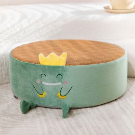 Bedroom And Household Office Thickened Cushion (Option: Round Summer Mat Dinosaur-See Color)