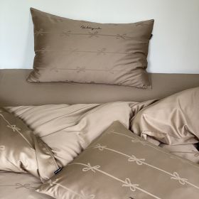 Long-staple Cotton Bed Four-piece Set (Option: Bed Sheet With Peach-180cm Bed 200x230cm)