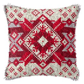 Diy Handmade Christmas Cushion Wool Embroidered Pillow Material Package (Option: BZ388-English Color Printing)