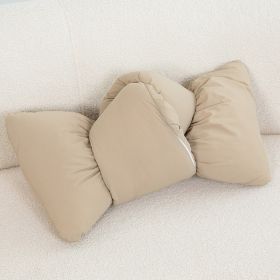 Inn Bedroom  Bedside Living Room Knotted Shaped Pillows (Option: Mocha)