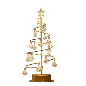 Christmas Lights Crystal Christmas Tree Lights Copper Wire Night Lights (Color: Warm white light)