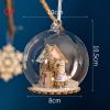 Christmas Microlandscape Glass Ball Lob Ball Christmas Tree Decorations Light Up Ball Christmas Decorative Lights LED Lights