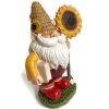 Resin Figurines, Outdoor Spring Decoration, Garden Gnome Sculptures & Statues