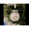 In Heaven Relatives Name Ornament, Keepsake Feather Plastic Ball Christmas Tree Charm Hanging