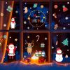 Christmas Window Clings 5Pack, Xmas Decals Decorations Holiday Christmas Window Descoration