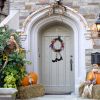 Halloween Witch Wreath Pumpkin Door Decorations Artificial Party Hanging Handmade Wreath Garland