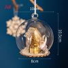 Christmas Microlandscape Glass Ball Lob Ball Christmas Tree Decorations Light Up Ball Christmas Decorative Lights LED Lights