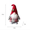 Braided Faceless Doll Plaid With Hat Forest Old Man Doll Plush Desktop Ornament