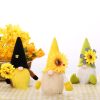 Easter Decorations; Handmade Summer Sunflower Gnomes Faceless Plush Doll