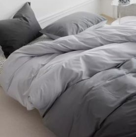 Simple Gradient Color Bed Four Sets Of Cotton Pure Cotton (Option: Iceland-1.8m bed head 2m)