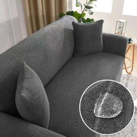 Sofa Cover Elastic All-inclusive Single Double Slipcover Dust Lazy Slipcover (Option: Dark Gray-4seats235 300cm)