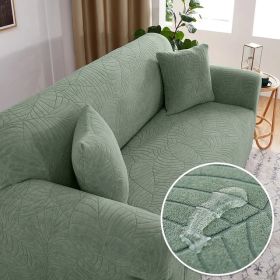 Sofa Cover Elastic All-inclusive Single Double Slipcover Dust Lazy Slipcover (Option: Grass Green-3seats185 230cm)